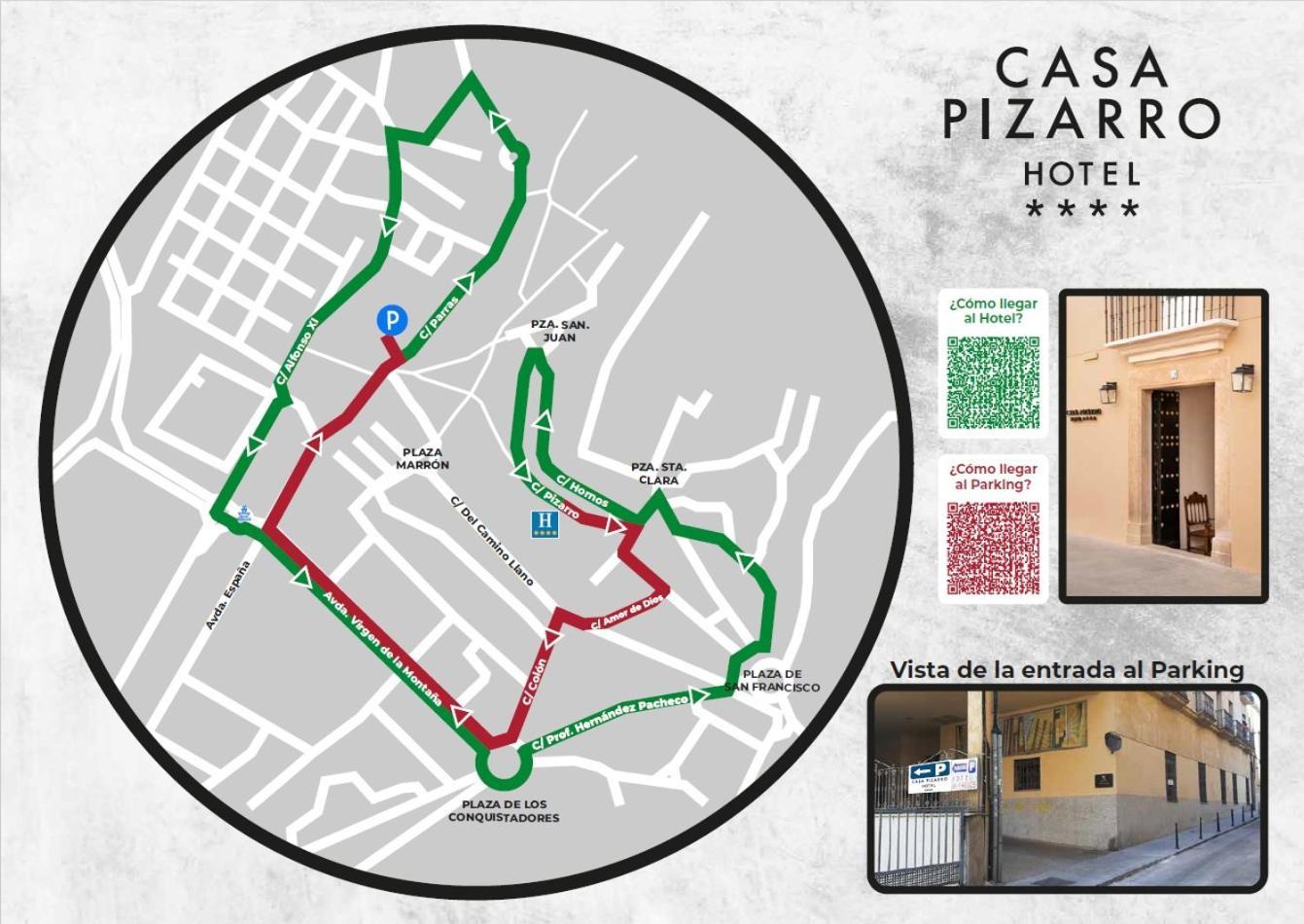 Casa Pizarro Hotel Caces Exteriér fotografie